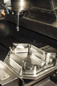 模具模具在工业工厂中由车床铣削钻孔和 cnc 机械制造而成的铁金属钢